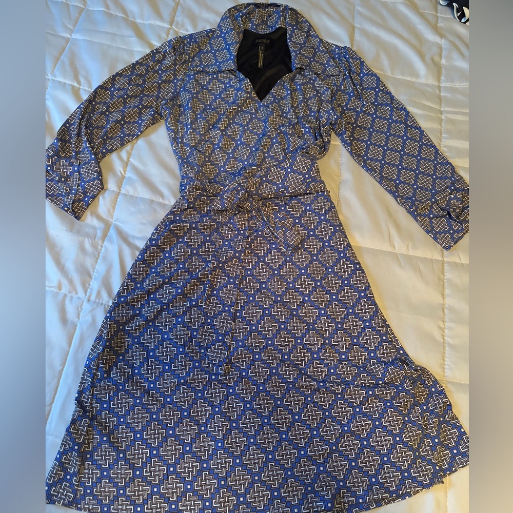 SZ XS LAUNDRY BY SHELLI SEAGEL WRAP DRESS